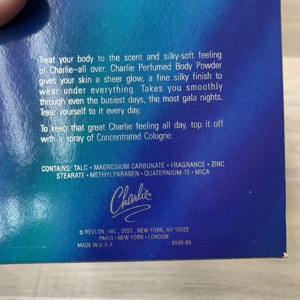 Charlie Revlon 3 Oz. Perfumed Body Powder‎ Vintage New Sealed